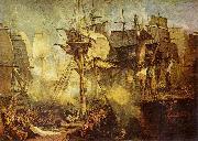 Joseph Mallord William Turner Die Schlacht bei Trafalgar, von den Steuerbordbesanwanten der Victory aus gesehen china oil painting artist
